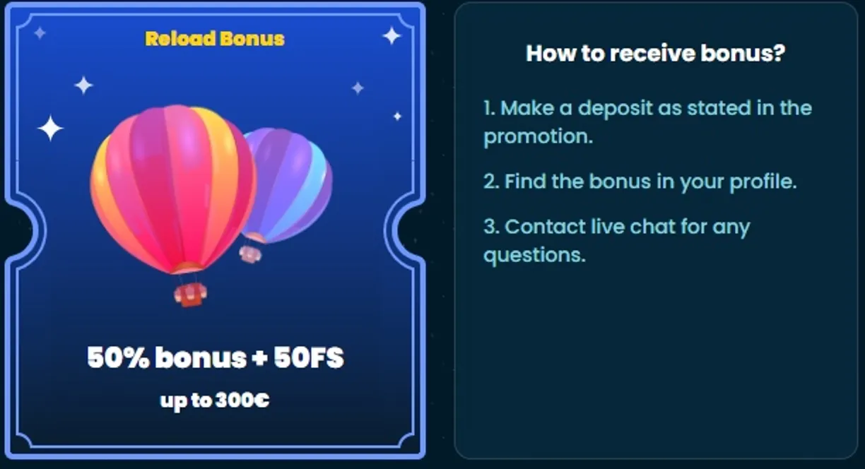 Bônus de boas vindas