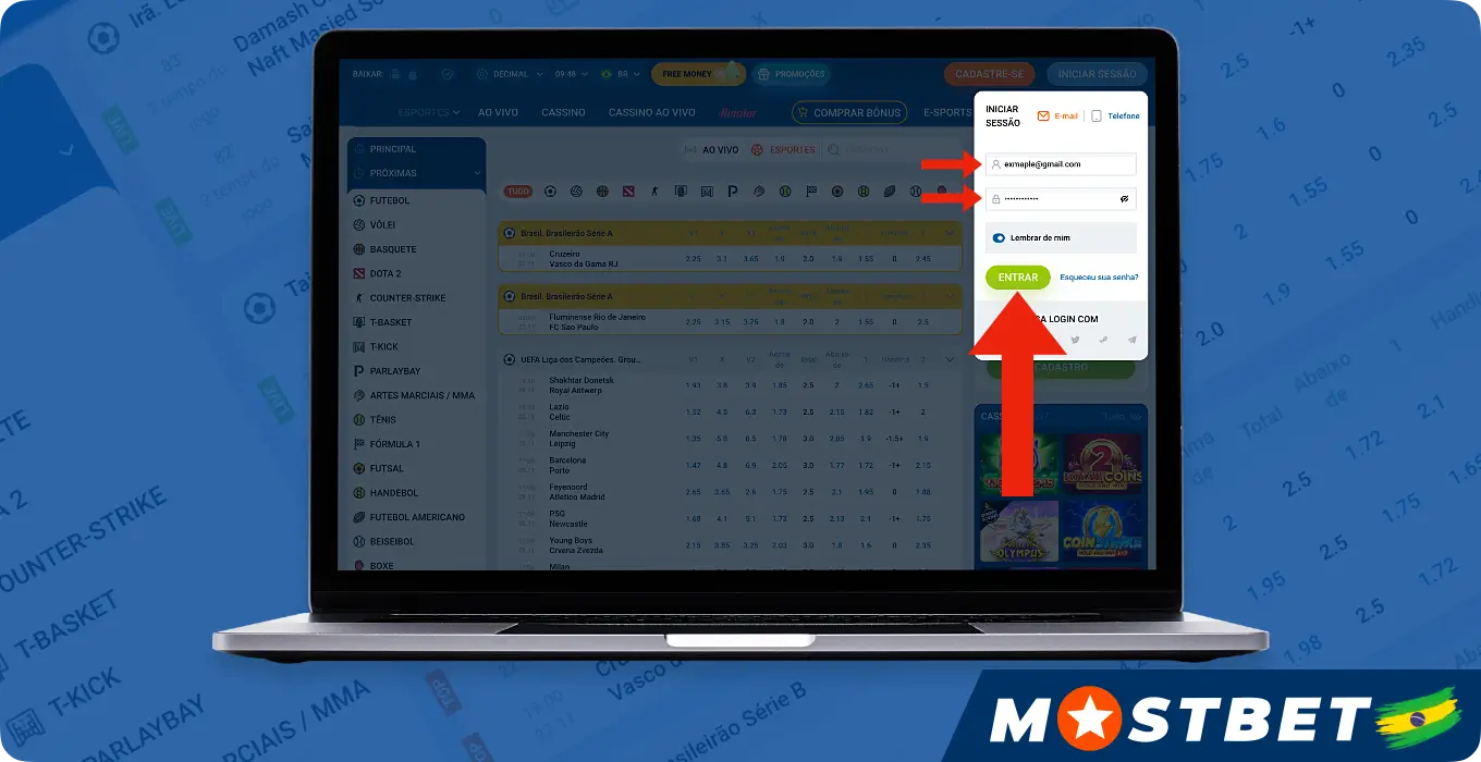 Sporting bets login
